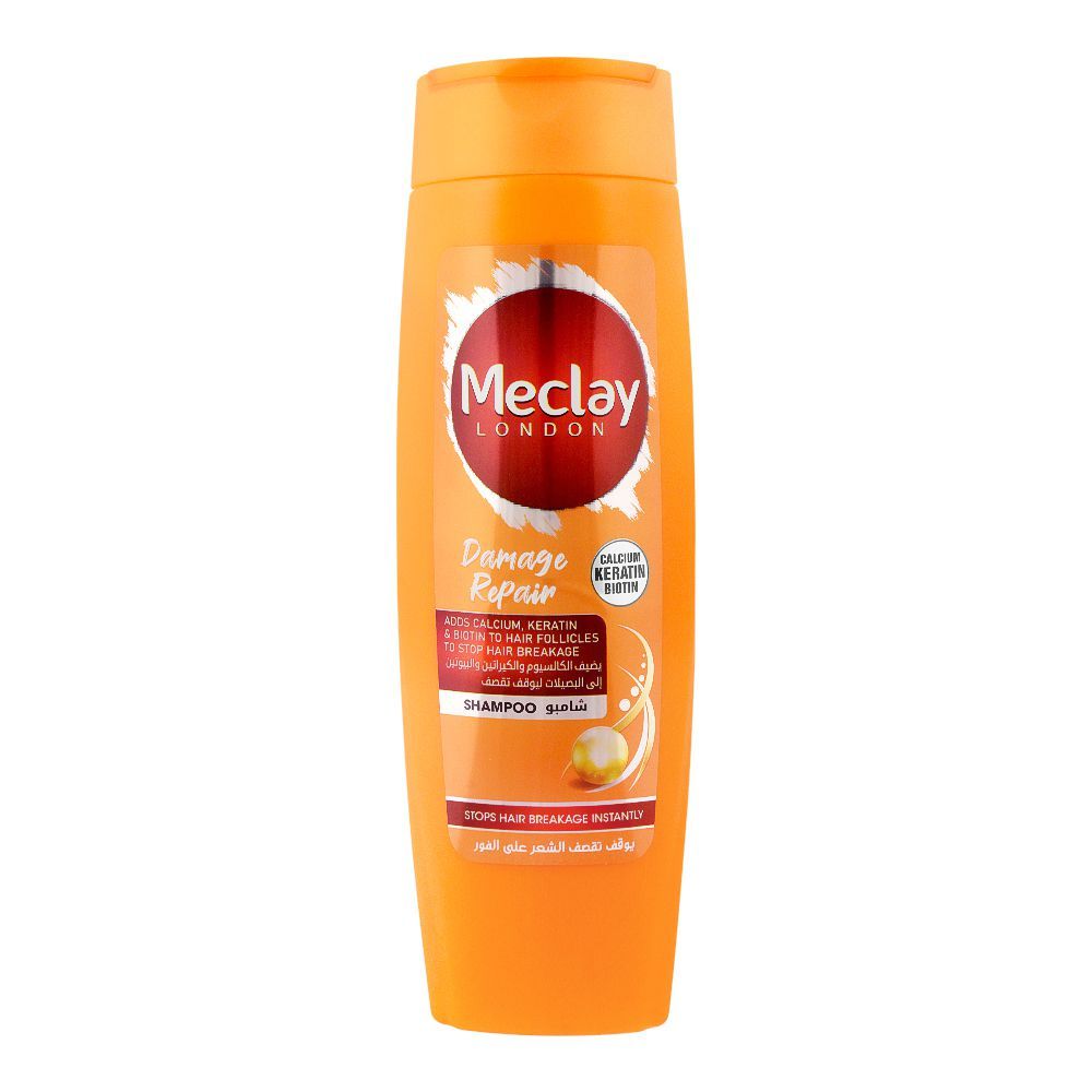 - Meclay London Calcium Keratin Biotin Damage Repair Shampoo, 185ml
