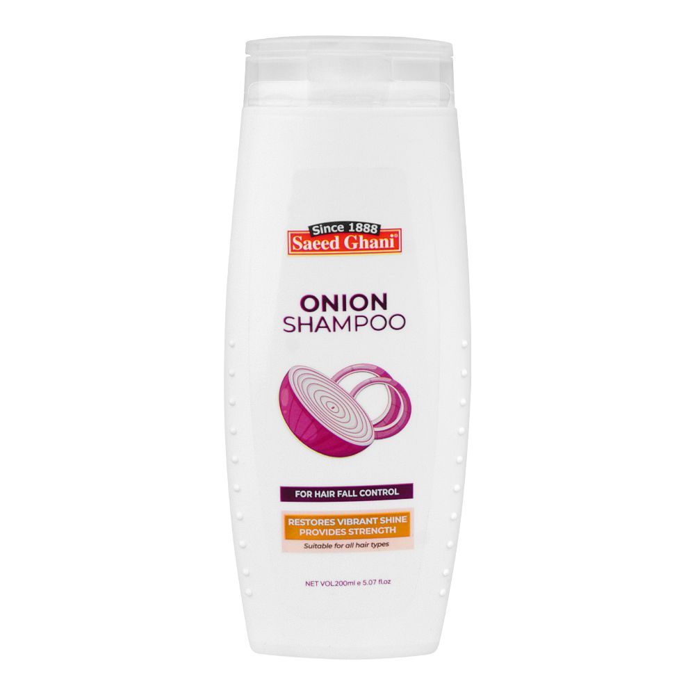 - Saeed Ghani Hair Fall Control Onion Shampoo, For All Hair Types, 200ml