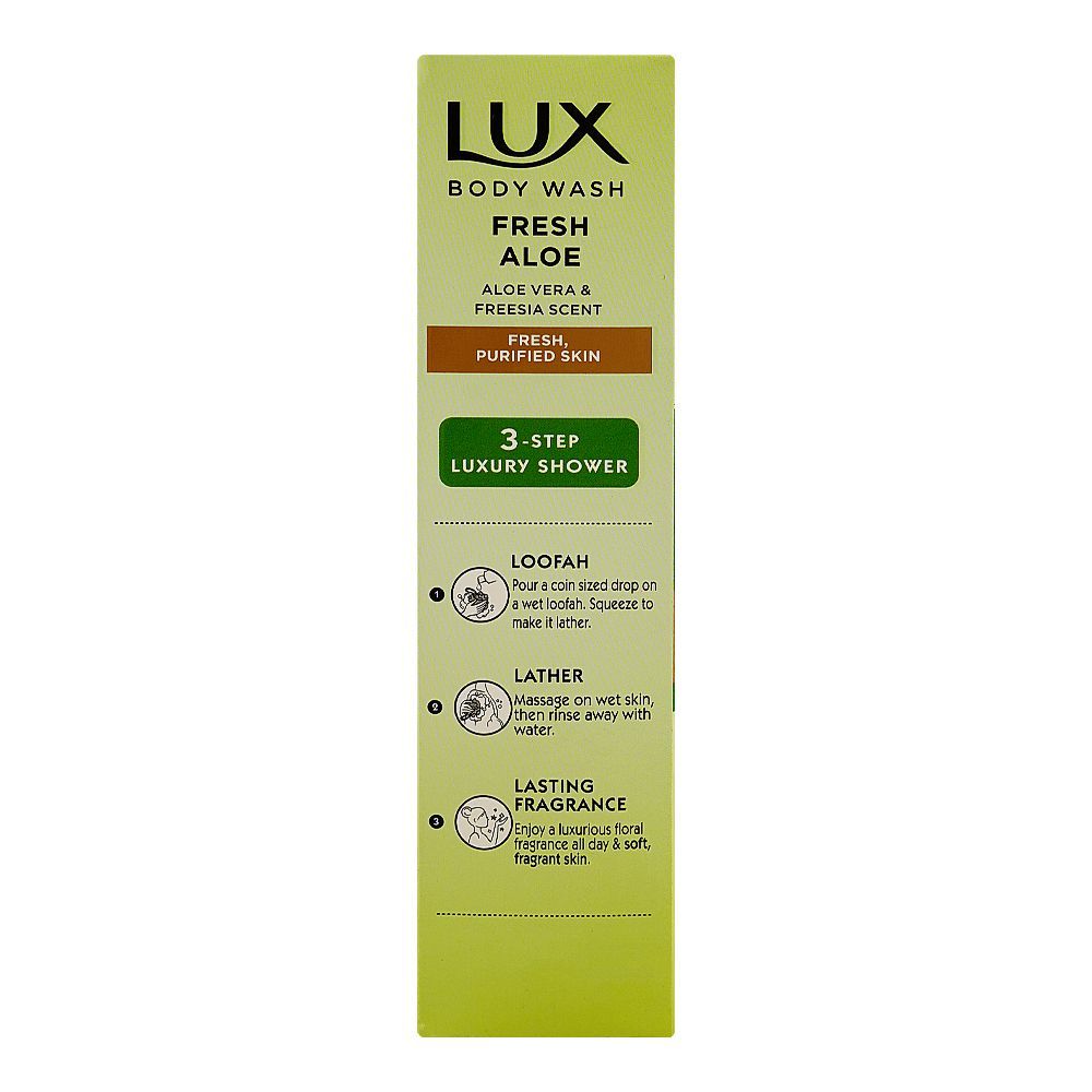 Lux Body Wash Fresh Aloevera & Freesia Scent, 250ML