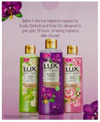 Lux Body Wash Fresh Aloevera & Freesia Scent, 250ML