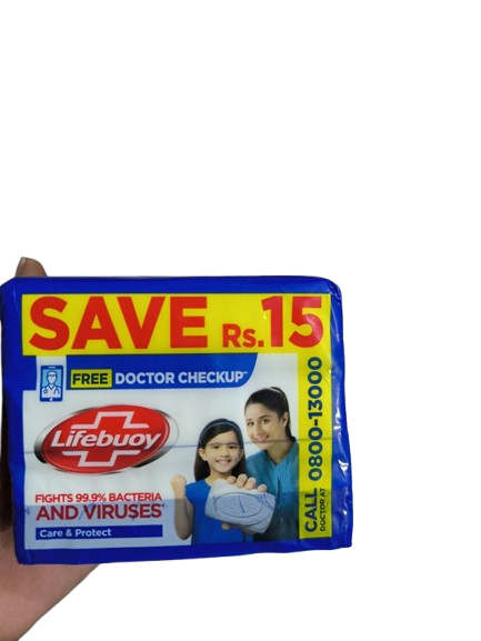 Lifebuoy Bar Total Trio 3 in 1 Care & Protect 128G