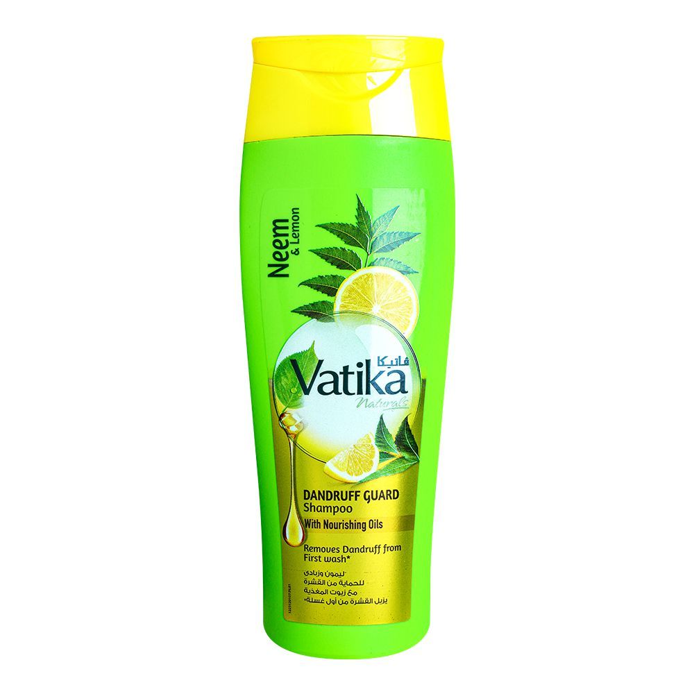 - Vatika Naturals Neem & Lemon Dandruff Guard Shampoo, 185ml