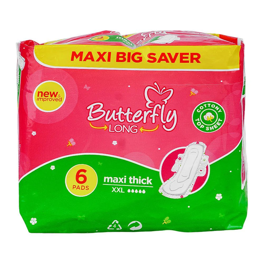 BUTTERFLY LONG MAXI THICK 6 Pads