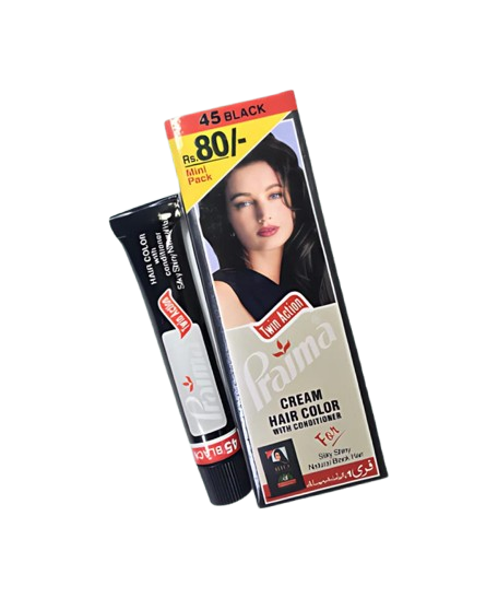 Praima Hair Color 45 Black 25ML
