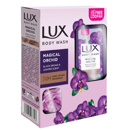 Lux Body Wash Magical Orchid Body Wash with Black Orchid & Juniper Scent, 250ml