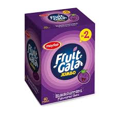 Fruit Gala  Jumbo Black Current 100 Pcs