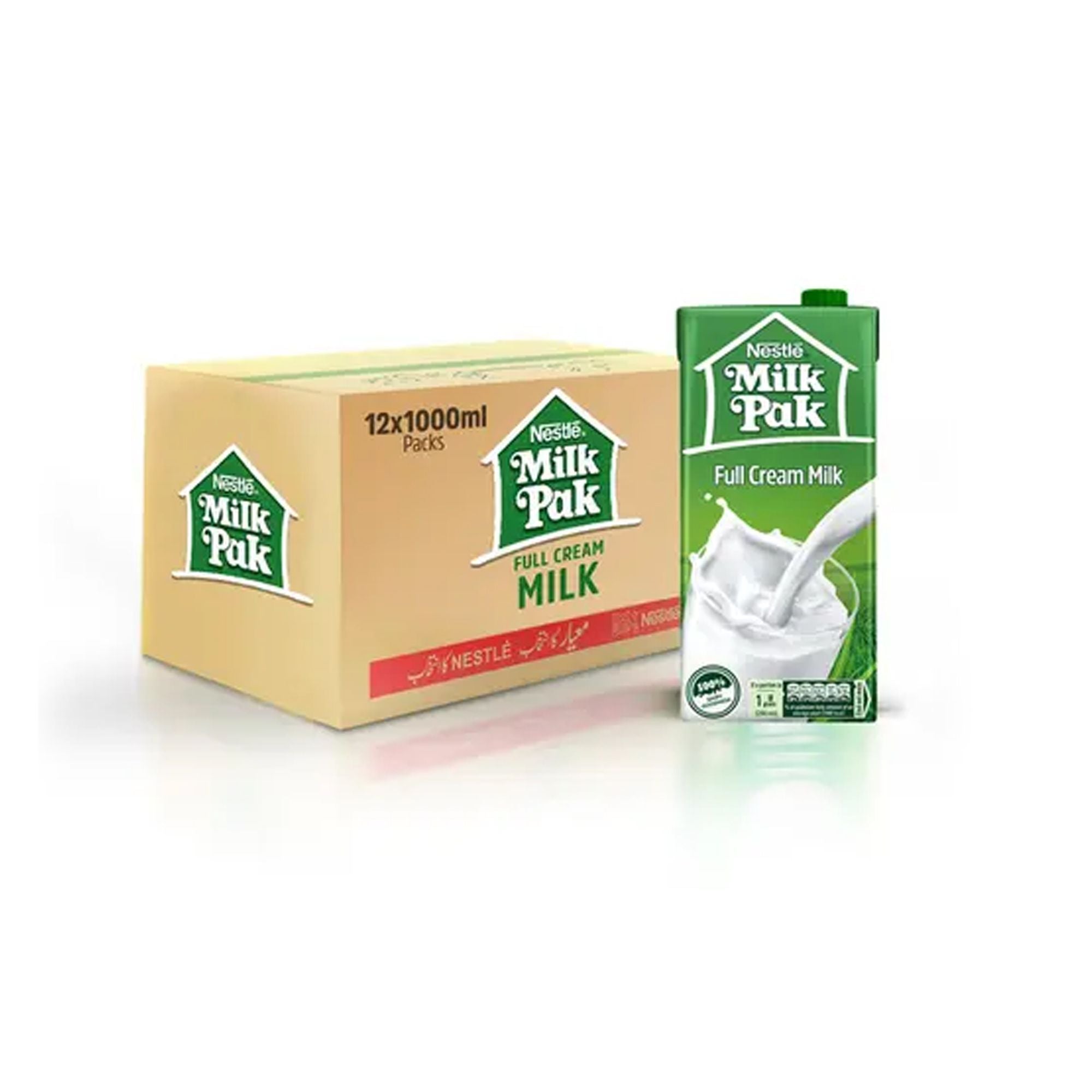 - Nestle Milkpak Full Cream Milk, 1000ml Each, 12-Pack