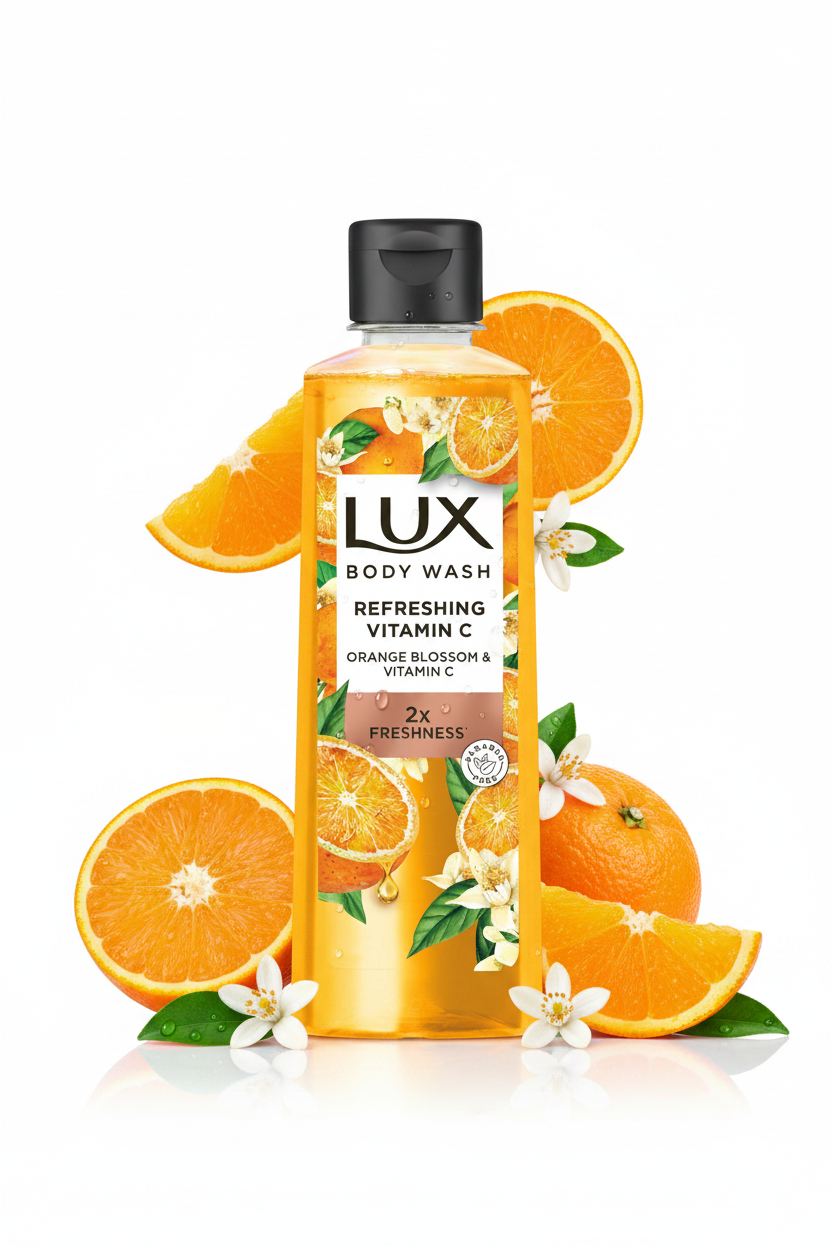 Lux Orange Blossom & Vitamin C Refreshing Body Wash, 250ml
