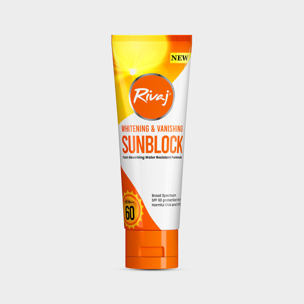 - Rivaj SPF60 Whitening & Vanishing Sunblock 40ML