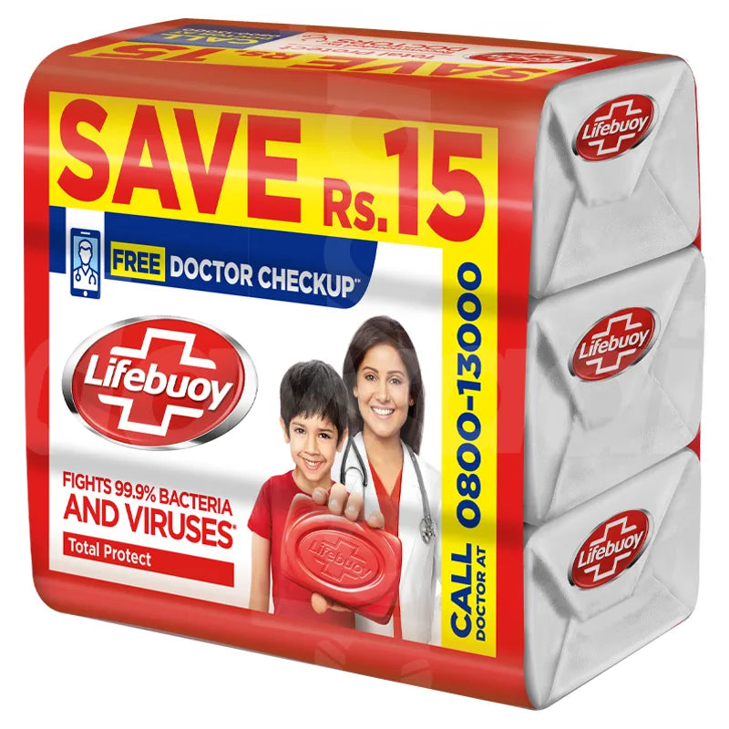 Lifebuoy Bar Total Trio 3 in 1 total protect 128G